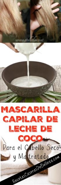 MASCARILLA CAPILAR DE LECHE DE COCO