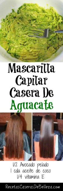 Mascarilla Capilar Casera de Aguacate 