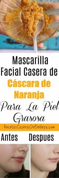 Mascarilla Facial Casera de Cáscara de Naranja