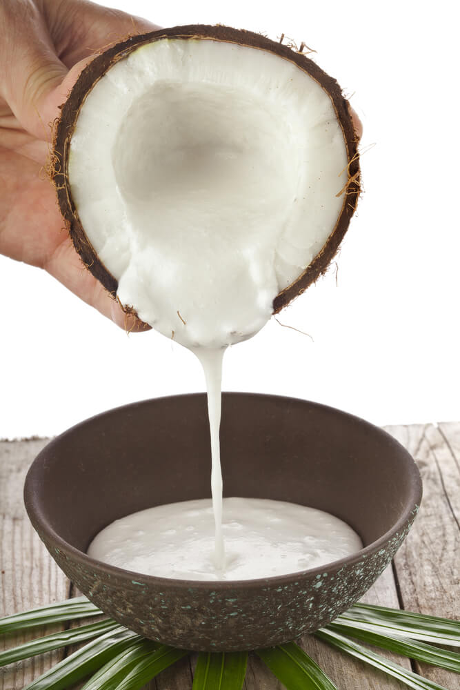 leche casero de coco