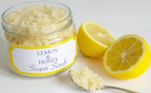 exfoliante de miel y limon